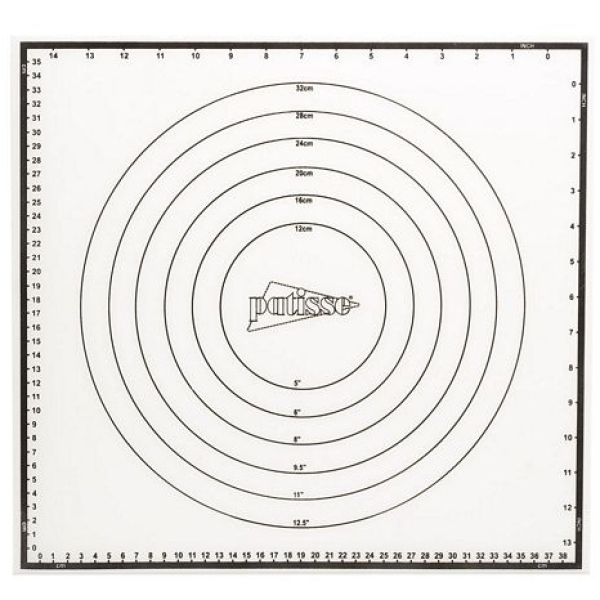 Silikon-Unterlage, Backmatte, rund, Durchmesser 40 cm
