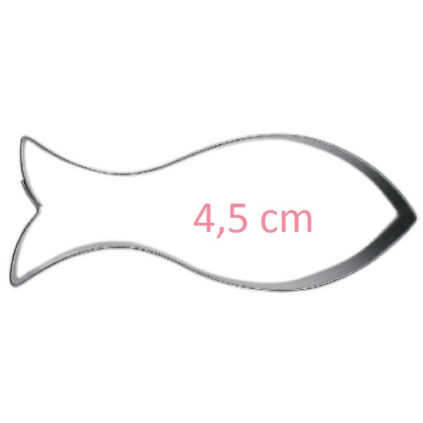 Plätzchen Ausstecher "Fisch" 4,5 cm Edelstahl