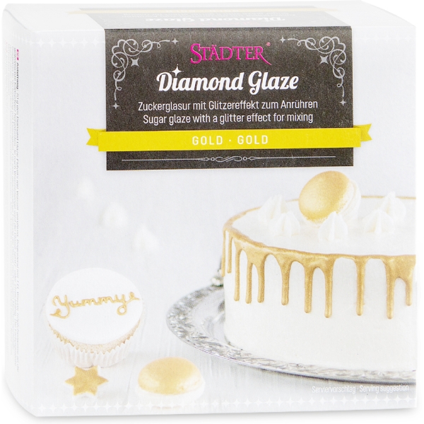Drip Cake Gold Metallic Diamond (Zuckerglasur) 70 g