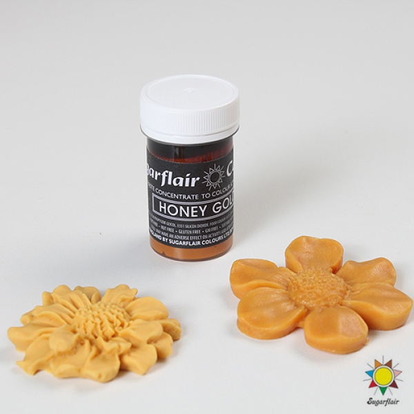 Sugarflair Profi Lebensmittelfarbe Pastel Honig Gold 25 g