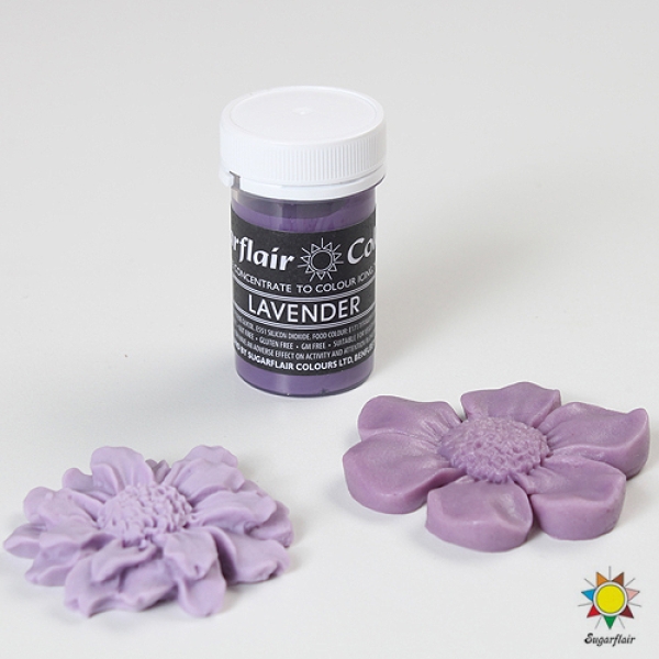 Sugarflair Profi Lebensmittelfarbe Pastell Lavendel (Lavender) 25 g