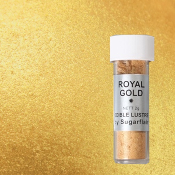 Lebensmittelfarbe Pulver Königliches Gold (Royal Gold), 2 g