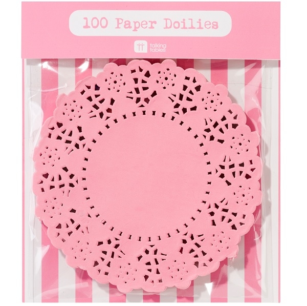 Pink N Mix Tortenspitzen "Pink Doilies", 100 Stk, 11 cm