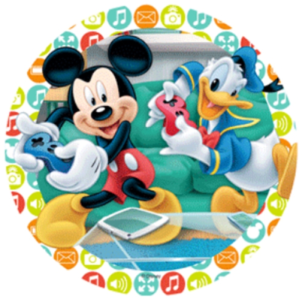Tortenaufleger Micky Maus mit Donald Duck