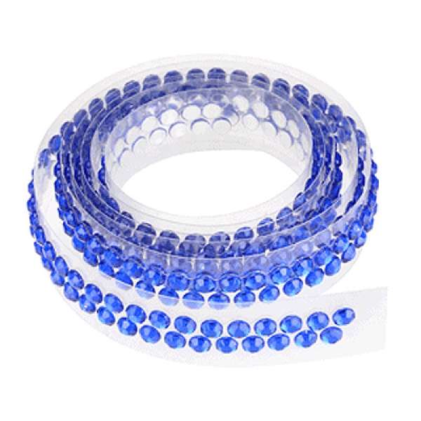 Tortenband "Kristallstein", lebensmittelecht, 90 cm, 1,5 cm hoch, royalblau