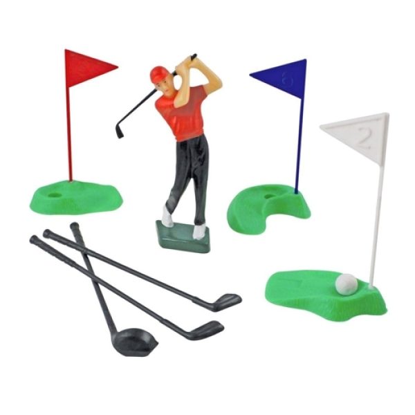Tortendeko-Set "Golf" für Geburtstagstorten