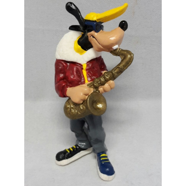 Tortenfigur Goofy mit Saxophon