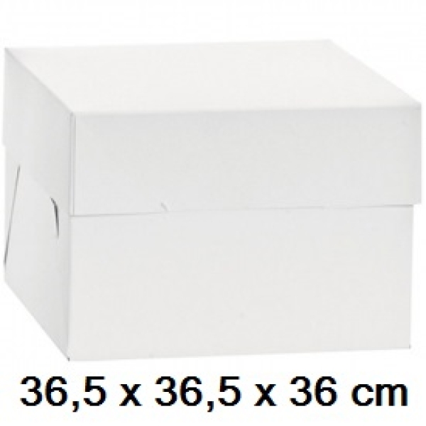 50 x Tortenkarton Kuchenkarton 30x30x11 cm Tortenbox Weiß Hochzeit Party 