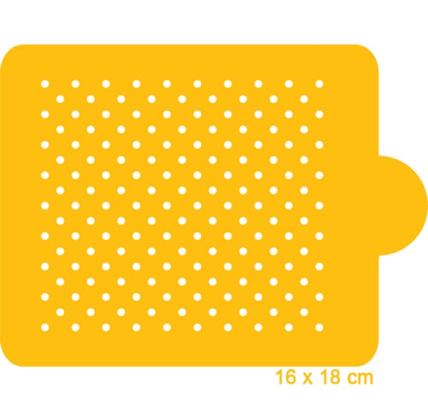 Schablone 'Polka Dots', Royal Icing & Airbrush, 16 x 18 cm
