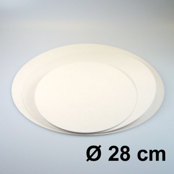 Tortenscheiben 28 cm Weiß