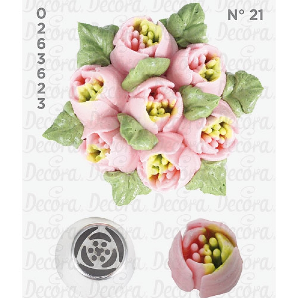 Decora Tülle "Tulpe mit 6 Blütenblätter", Nr 21