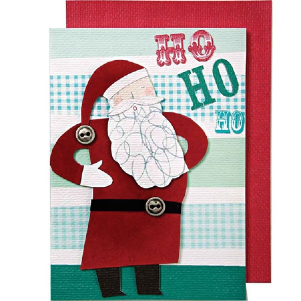 Meri Meri Grußkarte mit Umschlag Ho Ho Ho