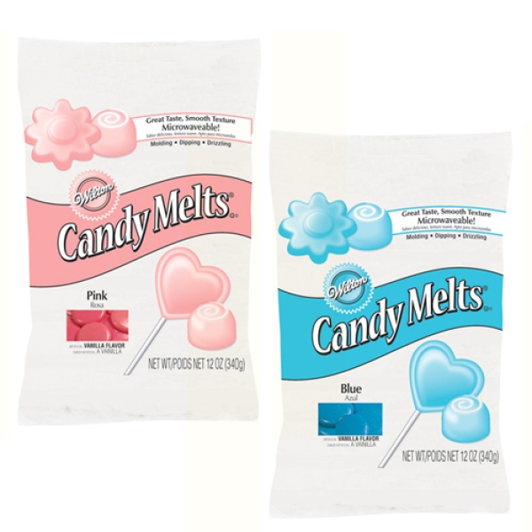Wilton Candy Melts 2er Set, rosa & blau