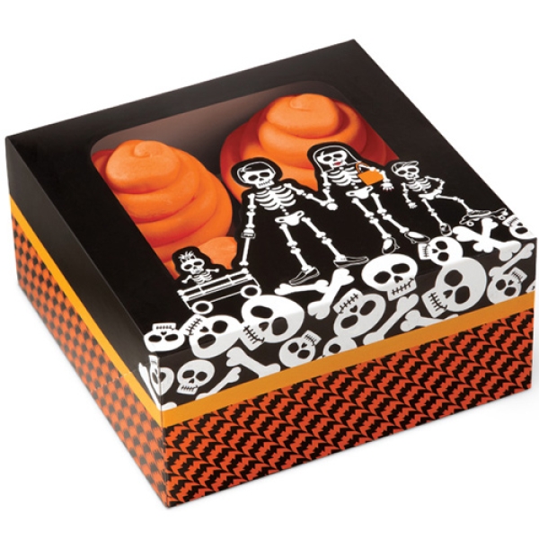 Wilton 3 Cupcakes Boxen 'Skelette'