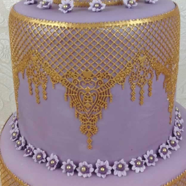 Cake Lace Silikonform für essbare Spitze "Ophelia"