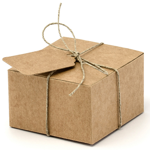 12er Praktischer Kraftpapier Geschenkbox Geschenkkarton Geschenkverpackung
