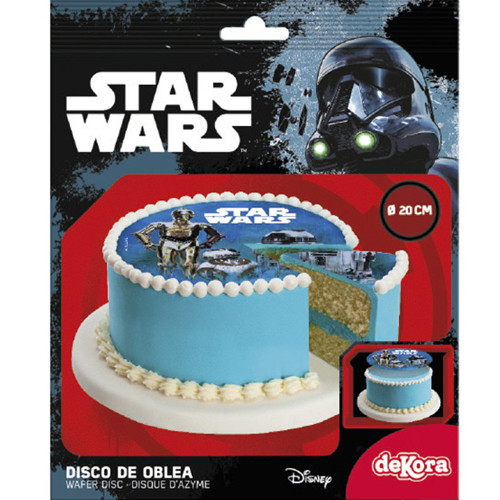 Tortenaufleger Geburtstag Tortenbild Star Wars 2  Fondant-Oblate-Dekor 