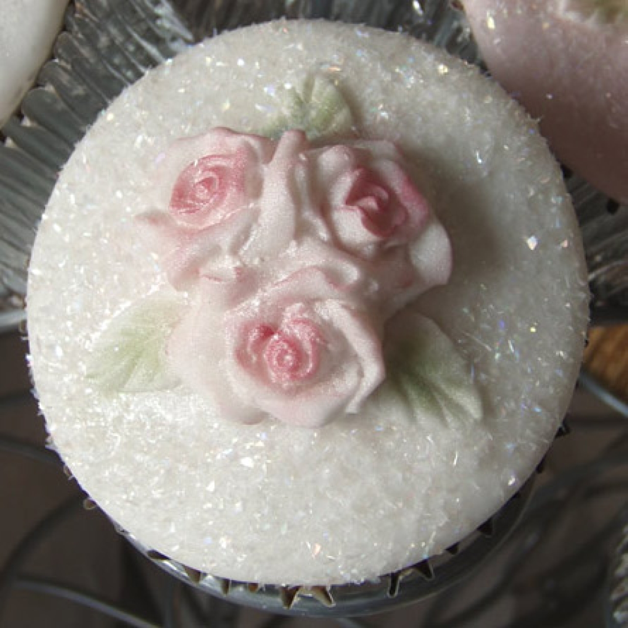 Karen Davies Silikonform Cupcakes Topper '3 Mini Rosen'