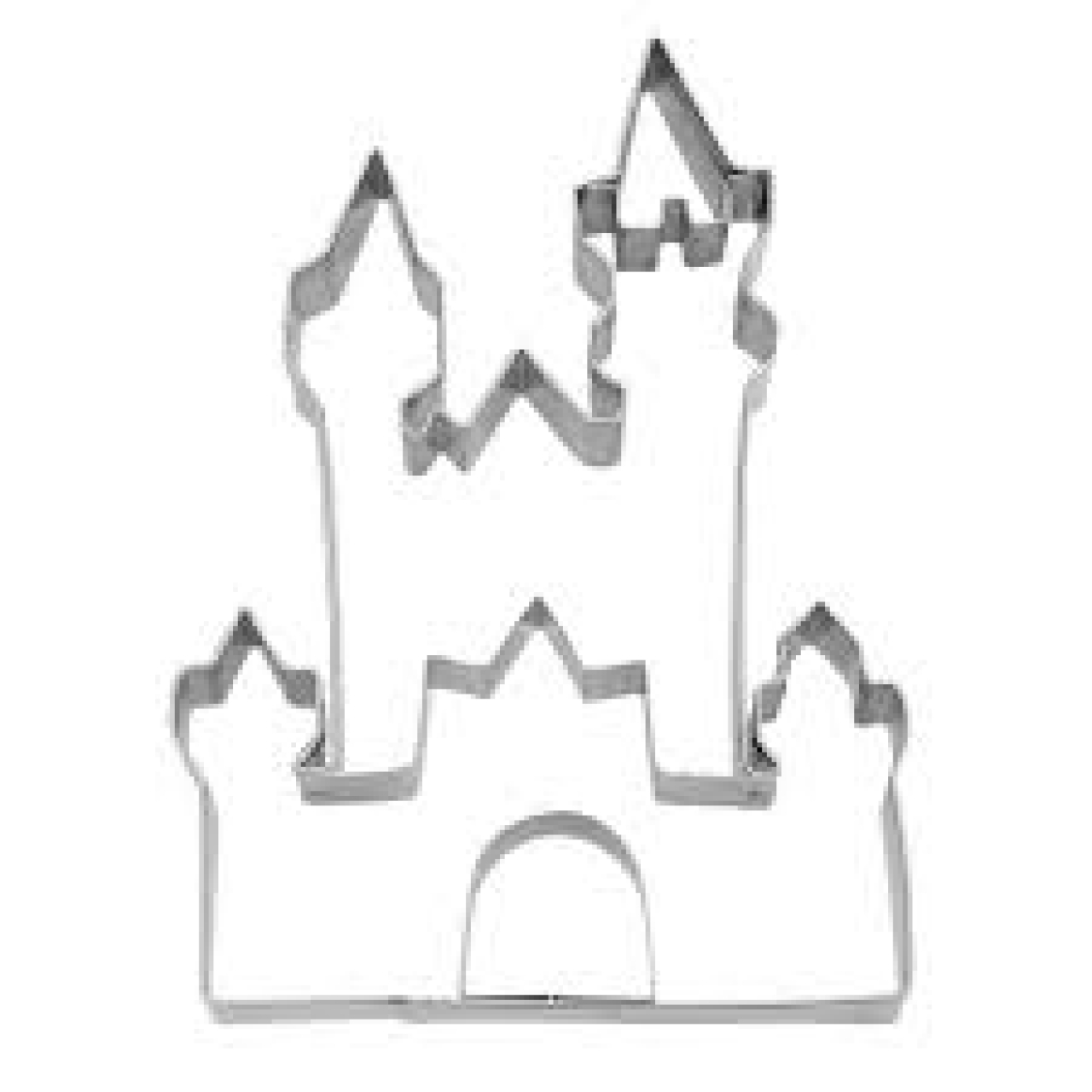 Ausstecher / Ausstechform "Prinzessinnen-Schloss", Edelstahl, 5 x 10 cm