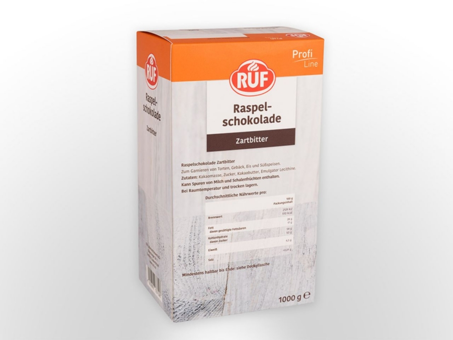 RUF Raspelschokolade Zartbitter 1,0kg