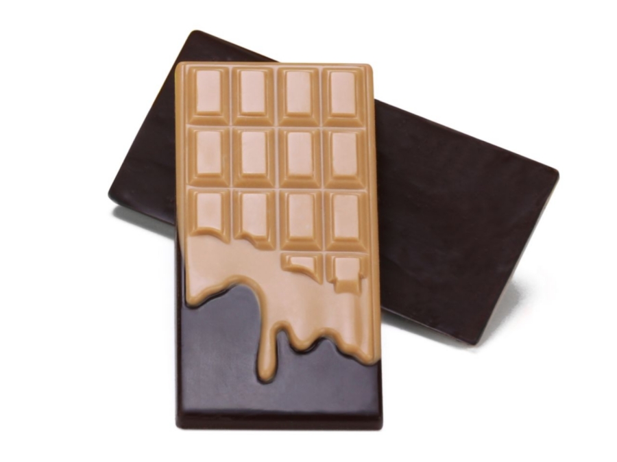 Schokoladenform Tafel schmelzend