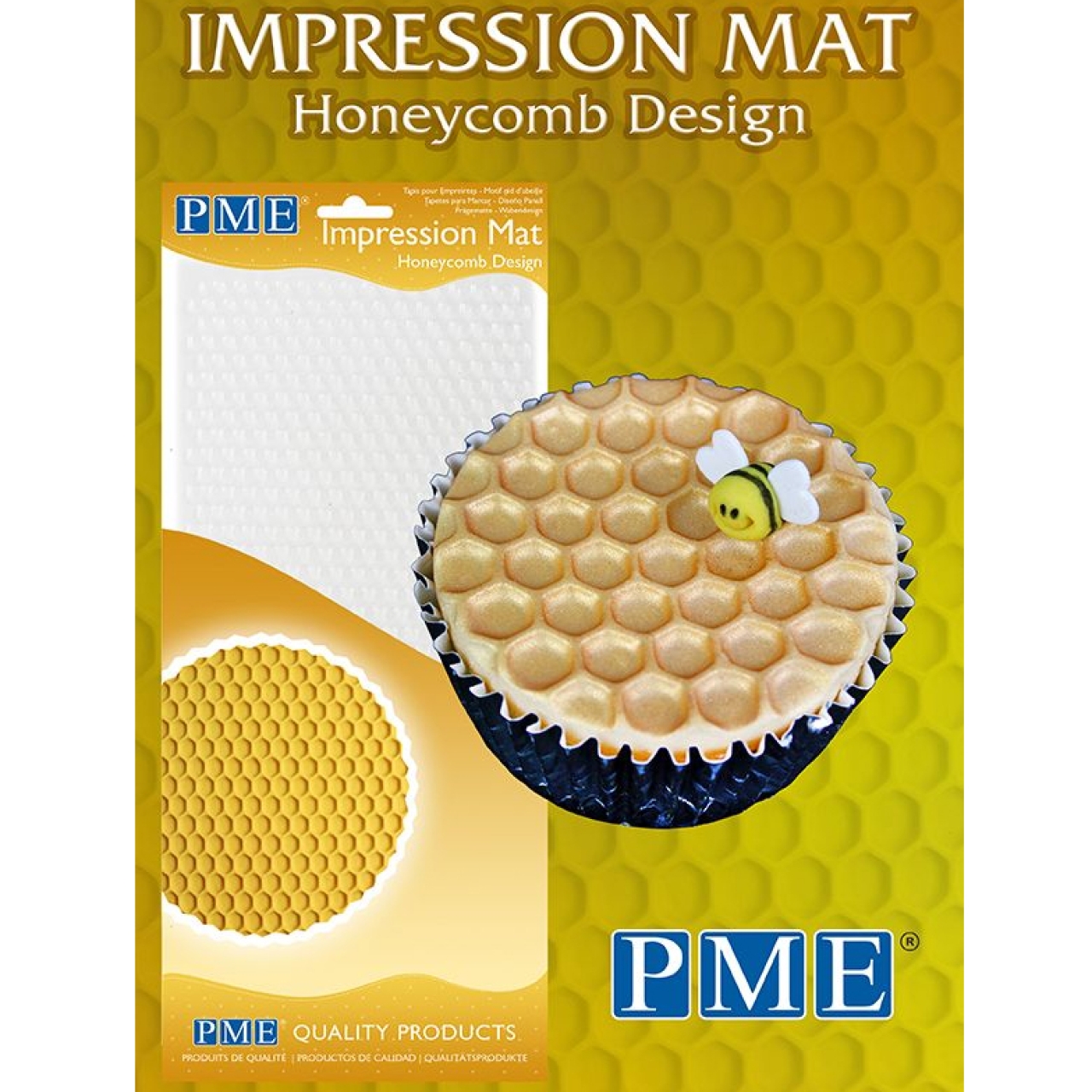 Impression Mat PME Bienen Honeycomb