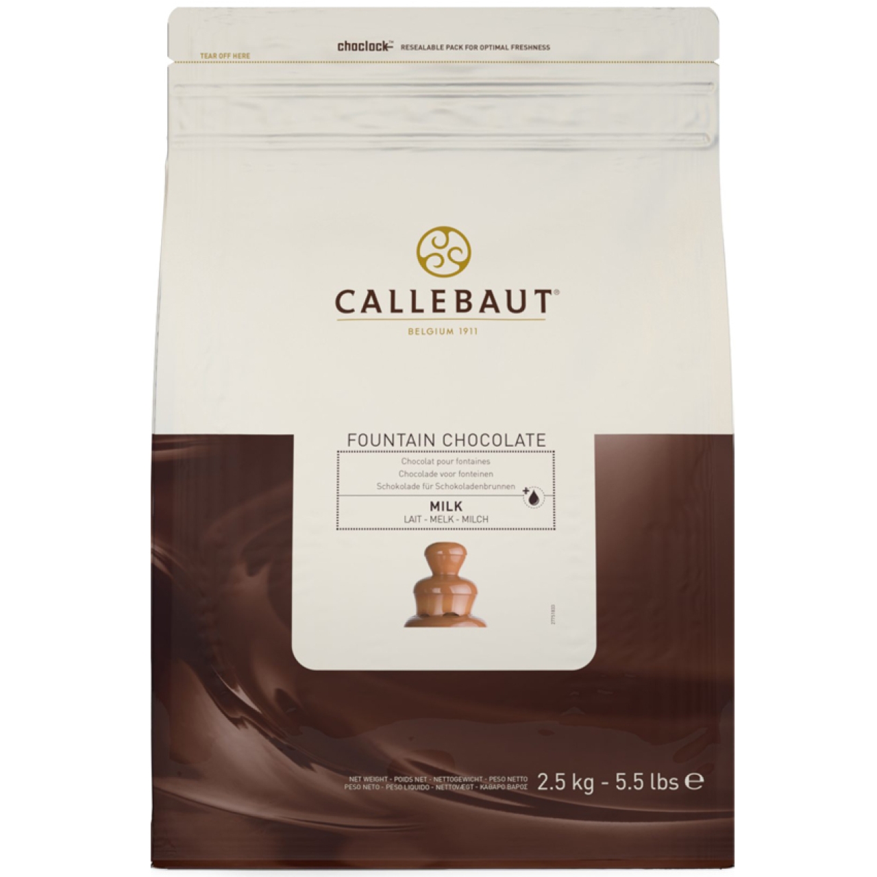 Callebaut Milch Schokolade, Schokoladenbrunnen, 2,5 kg