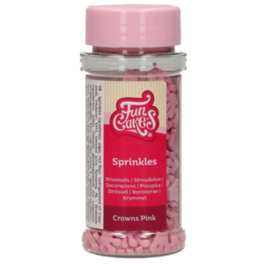 Zuckerdekore Pink Kronen, 45 g, FunCakes