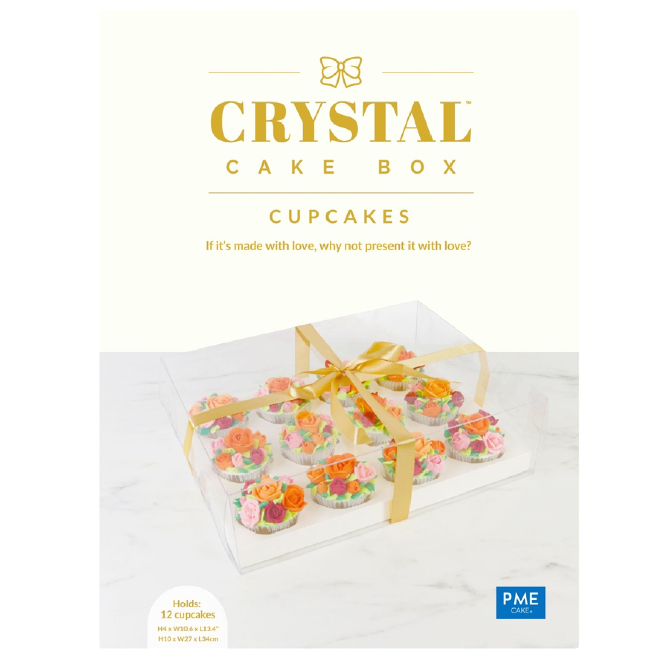 Crystal Cupcake Box, 12er