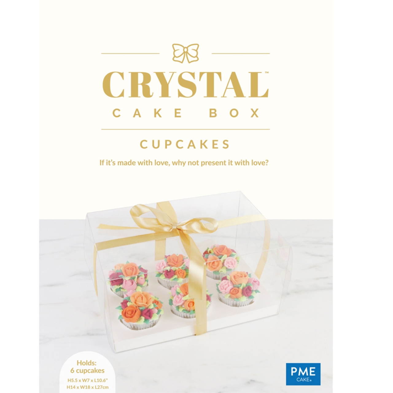 PME Crystal Cupcake Box, 6er