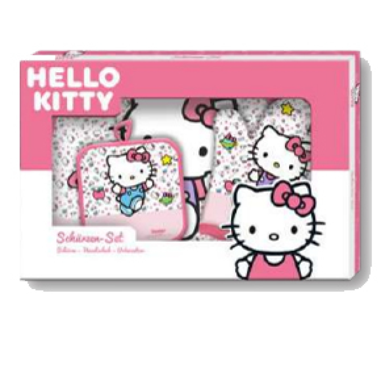 Kinderschürze "Hello Kitty" Set mit Handschuh und Topflap