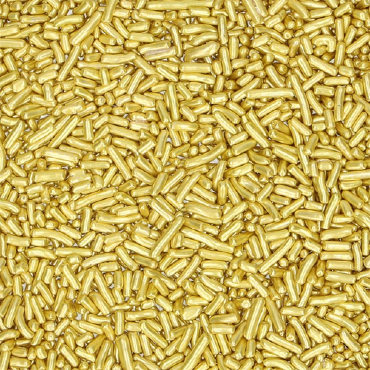 Streusel "Sugar Strands Gold", Farbe: Gold, 80 g, FunCakes