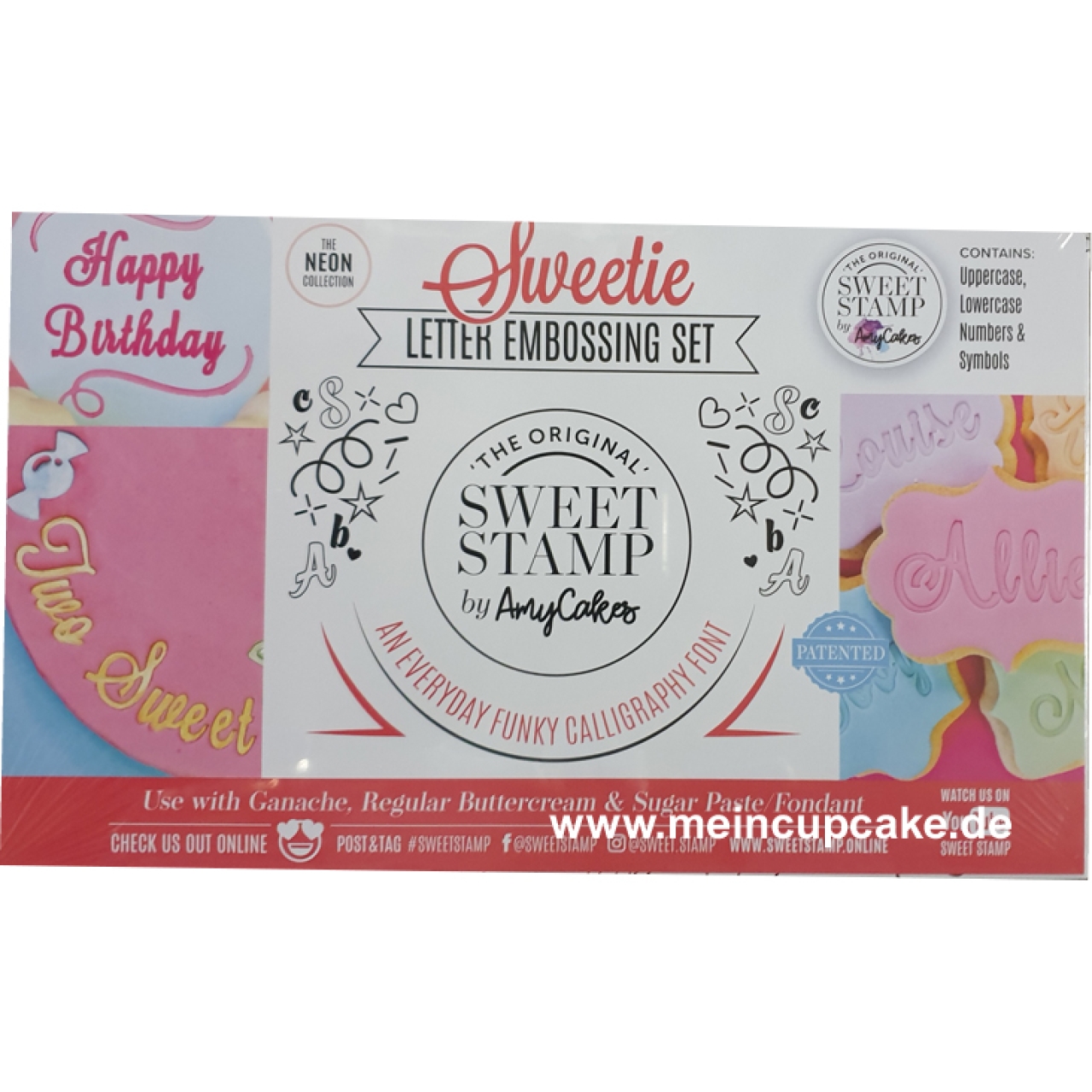 Sweet Stamp Stempel Groß- & Kleinbuchstaben, Zahlen Set 'Sweetie'