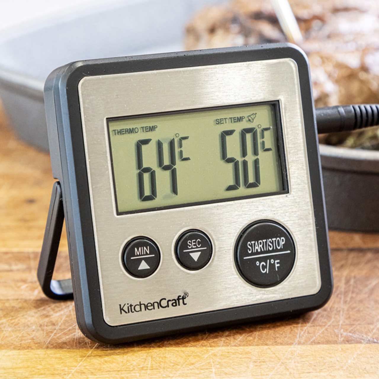Thermometer mit Timer 0 bis 250 °C ABS
