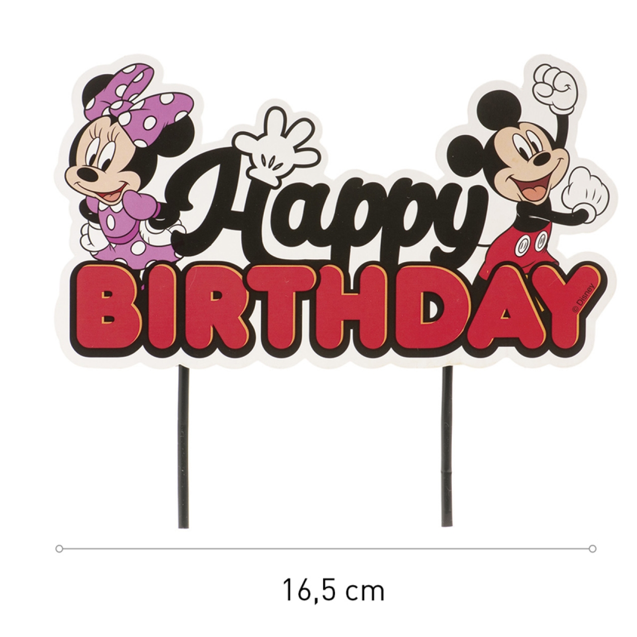 Tortentopper "Happy Birthday", Mickey Minnie