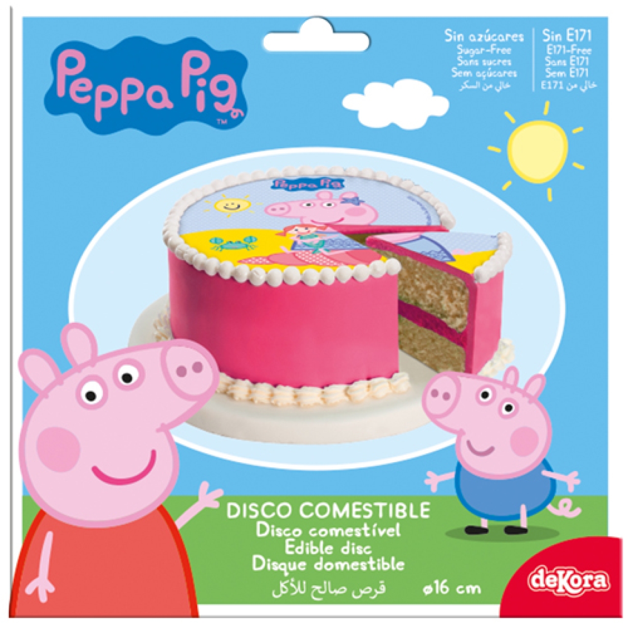 Tortenaufleger Peppa Pig Wutz rund Tortenbild Geburtstag Kuchen Torte Bild zwei