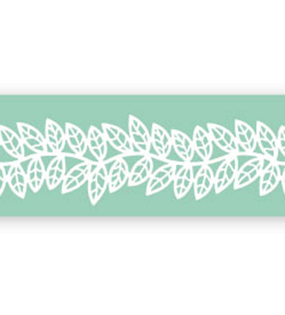 Pavoni Magic Decor Essbare Spitze Silikon-Matte 40 x 9 cm, Blätter