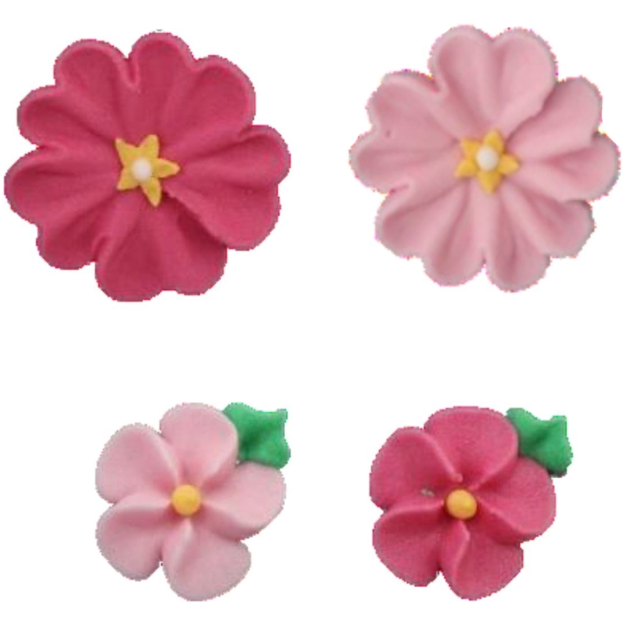 Zuckerblumen "Anemonen & Daisy", 14 Stück (4 Designs), Lila/Violett, 1,5-2,5 cm, Culpitt