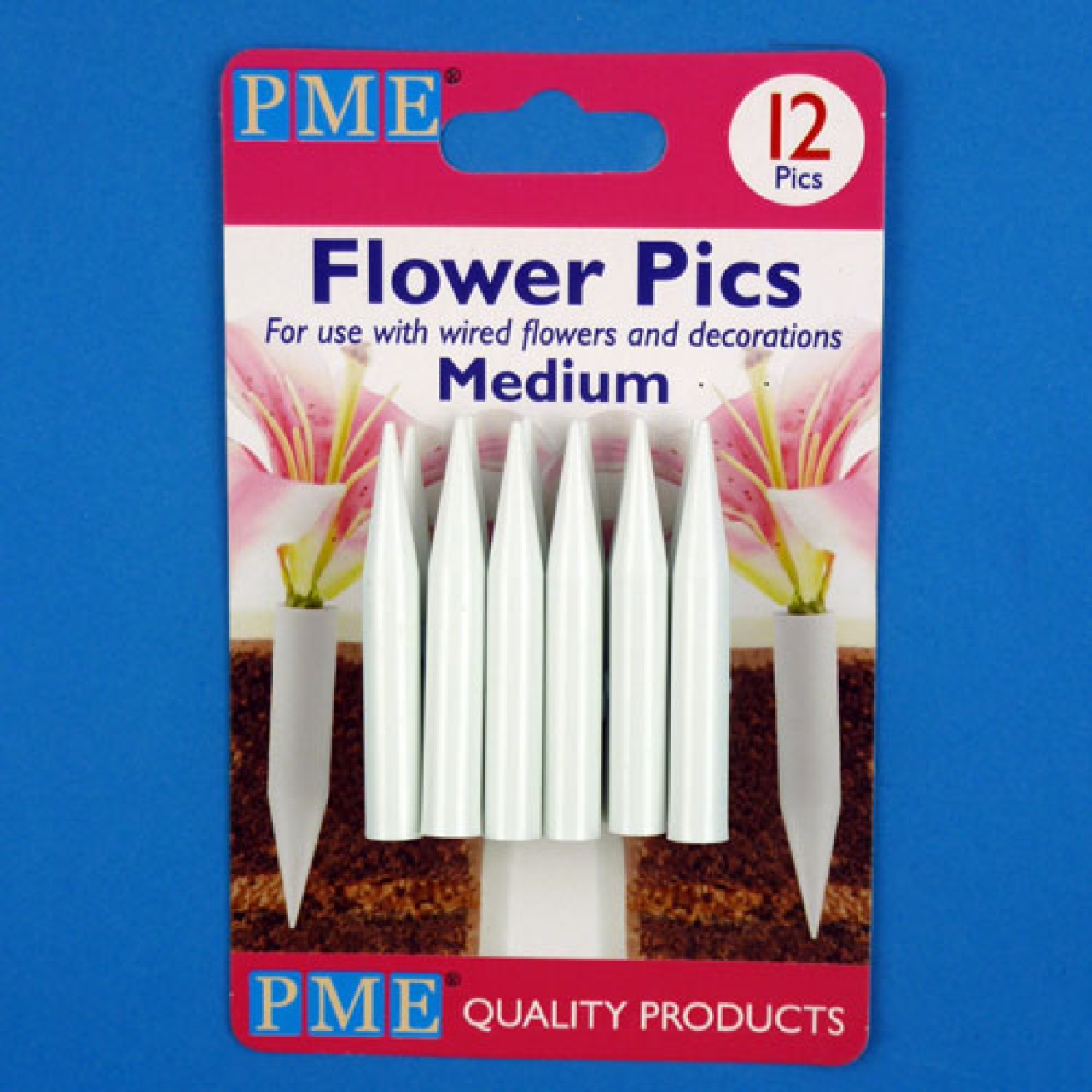 PME Blumen Stecker Picker M, 12 Stck.