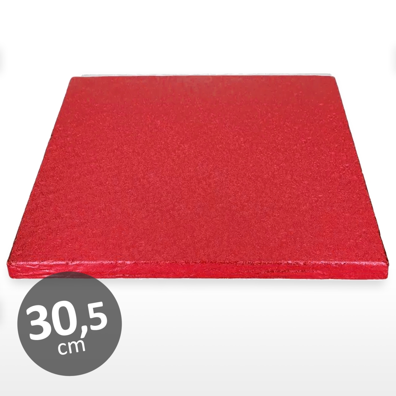 Cake Board quadratisch 30 cm rot