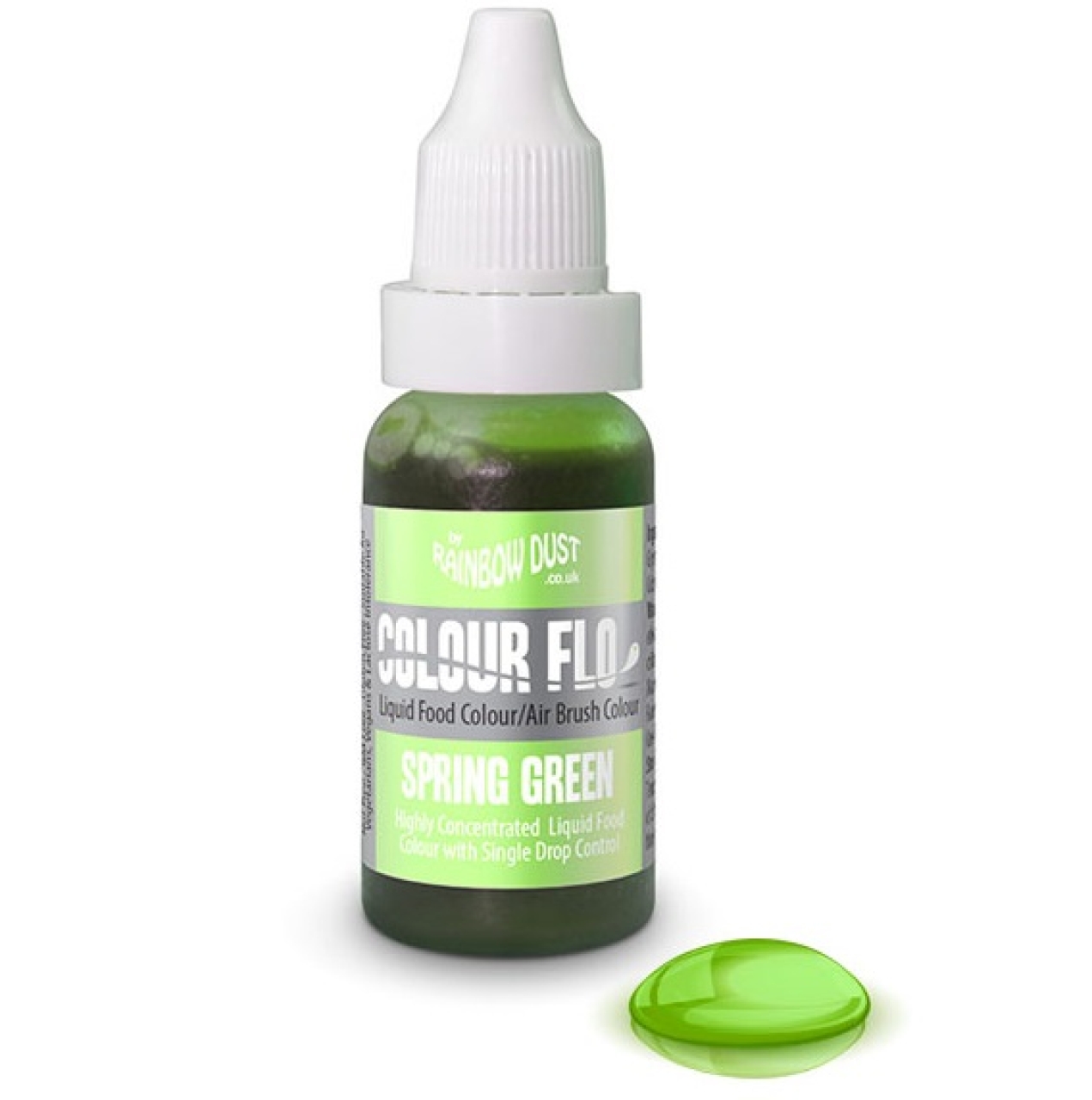 RD Colour Flo Airbrush flüssige Lebensmittelfarbe 19 g, grün