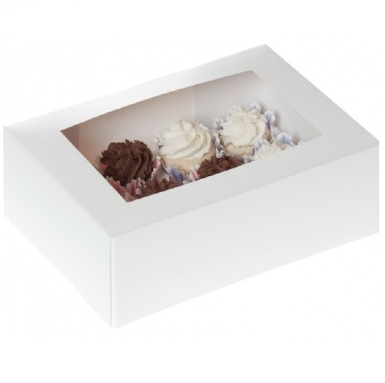 Cupcake Box für 12 mini Cupcakes, weiß