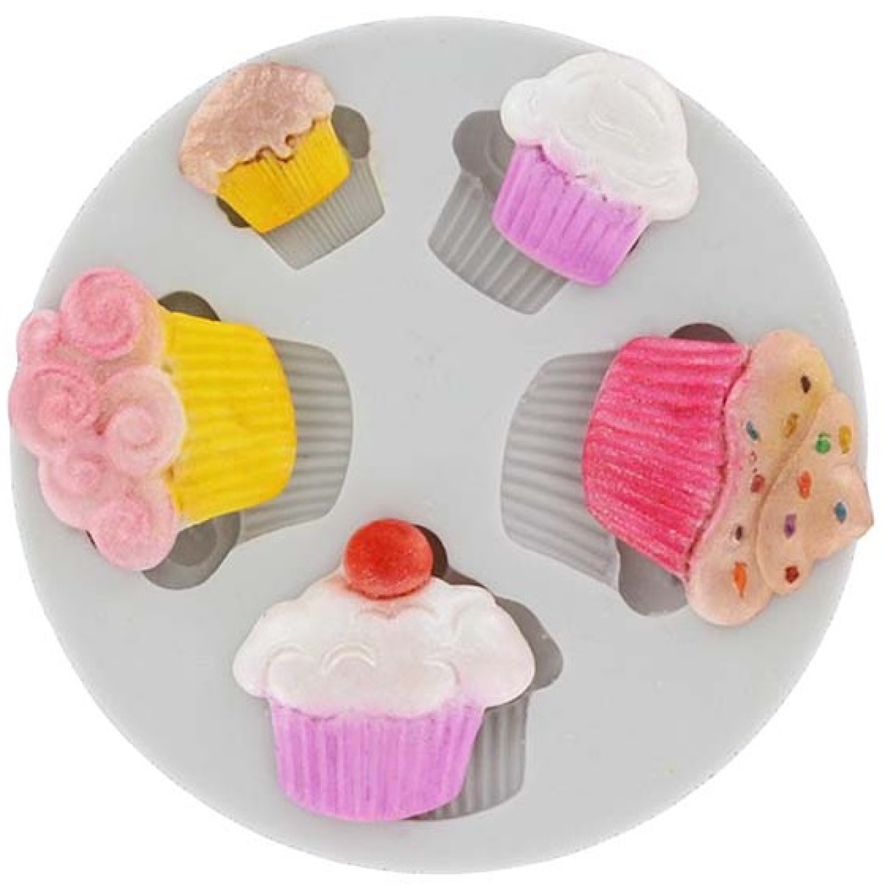 Fondantform '5 Cupcakes', 8 cm