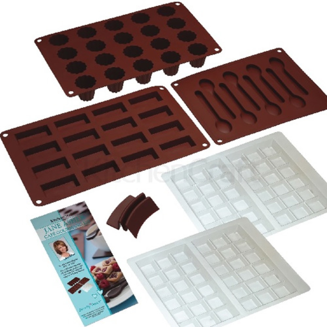 Kitchen Craft Jane Asher Schokoladen Dessert Kit, 6 teilig