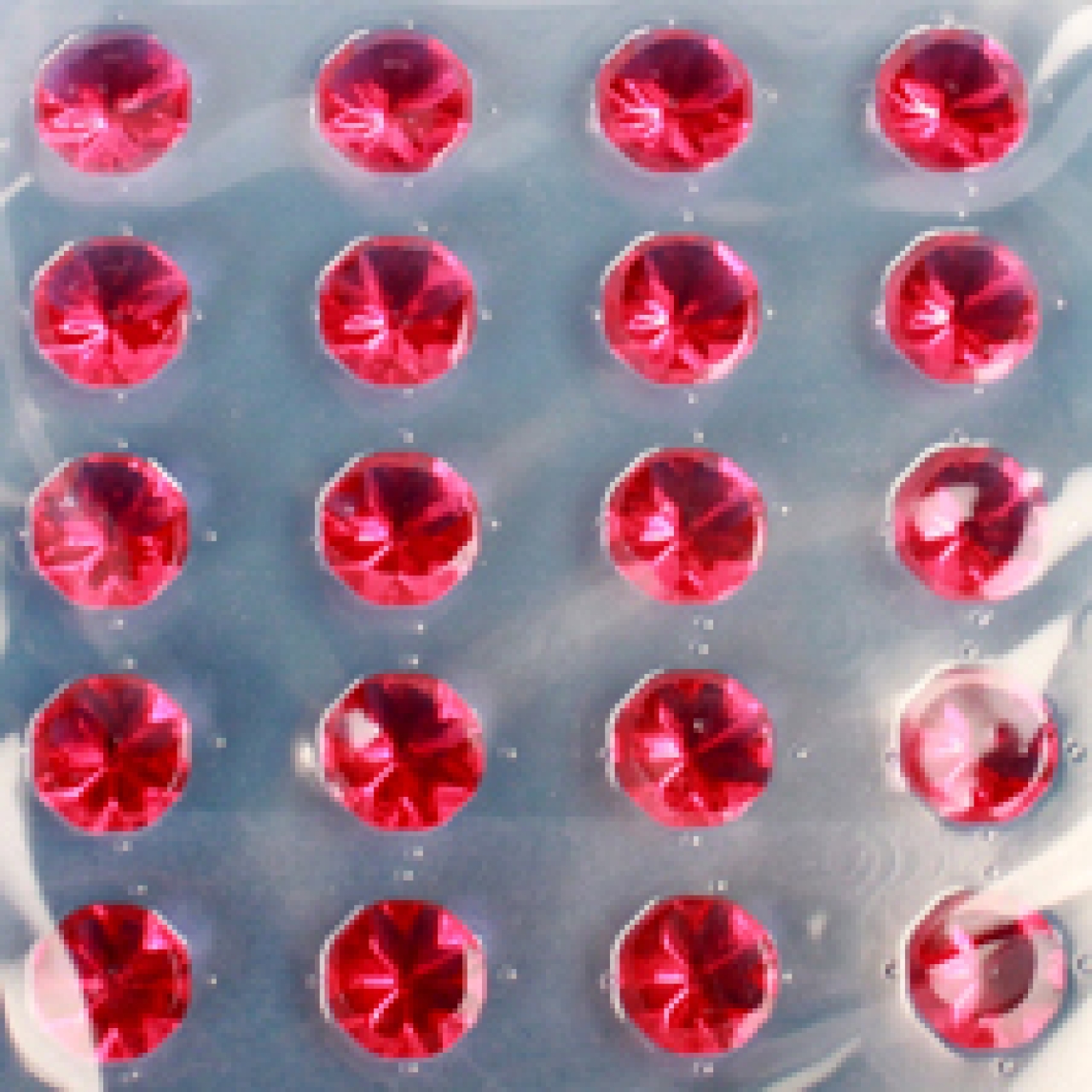 Essbare Diamanten "Jelly Gems Pink", Farbe: Pink/Rosa, aus Gelatine, 20 Stück