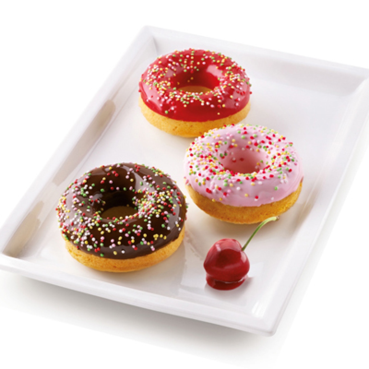 Silikomart Backform "Donuts", Durchmesser 7 cm pro Form