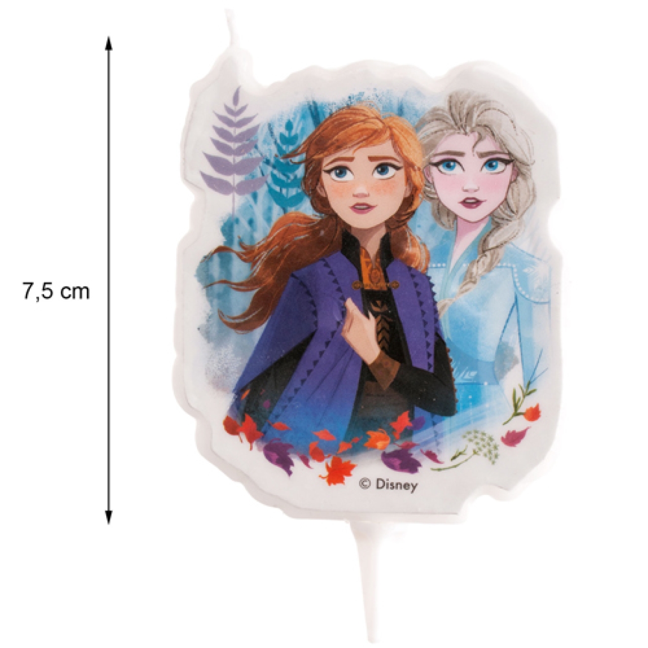 Geburtstagskerze, 'Frozen-Eiskönigin', 2D, 8 cm