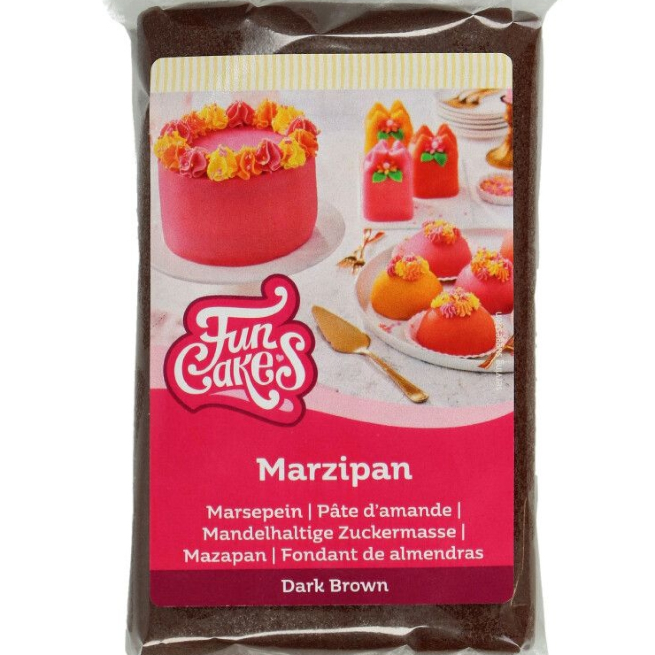 FunCakes Marzipan, braun (cacao), 250 g