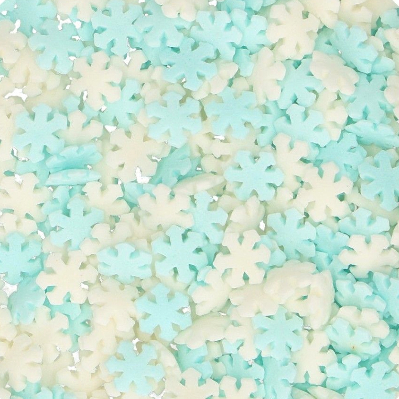 FunCakes Zuckerdekoration 'Schneeflocken' weiß und blau, 50 g