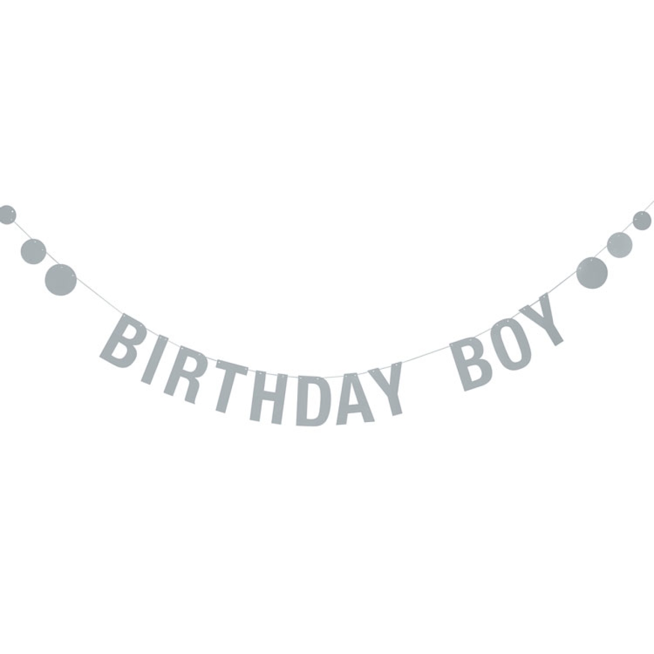 Partygirlande "Birthday Boy", Jungengeburtstag, 2,2 m x 12 cm
